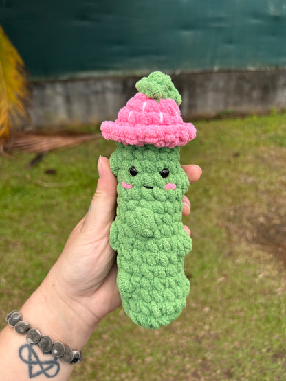 Cornichon chapeau fraise